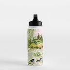 Canoeing on the Pond Water Bottle Gallery Image 3
