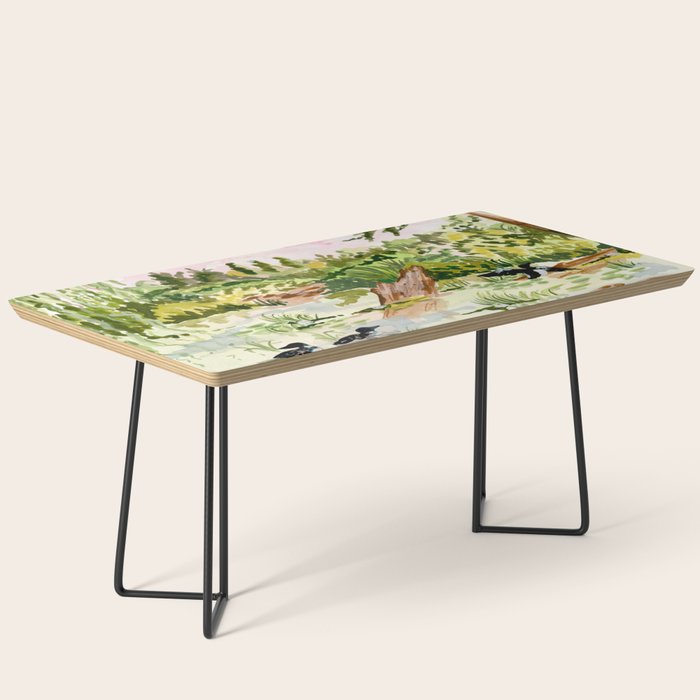 Canoeing on the Pond Coffee Table Gallery Image 1
