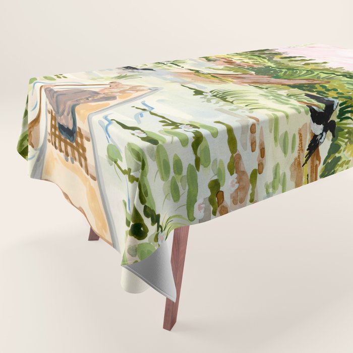 Canoeing on the Pond Tablecloth Gallery Image 1