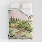 Canoeing on the Pond Comforter Gallery Image 6