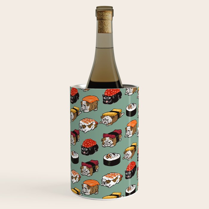 Sushi English Bulldog Wine Chiller Gallery Image 1