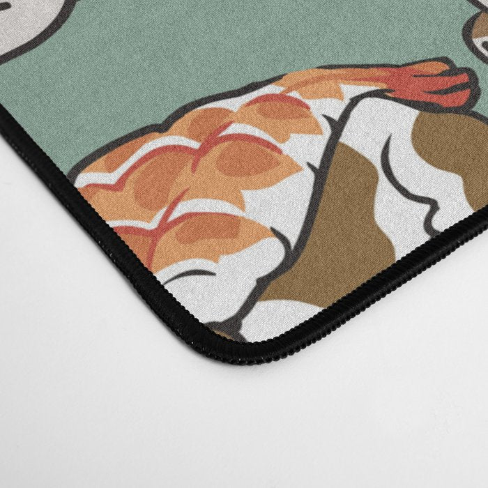 Sushi English Bulldog Desk Mat Gallery Image 4