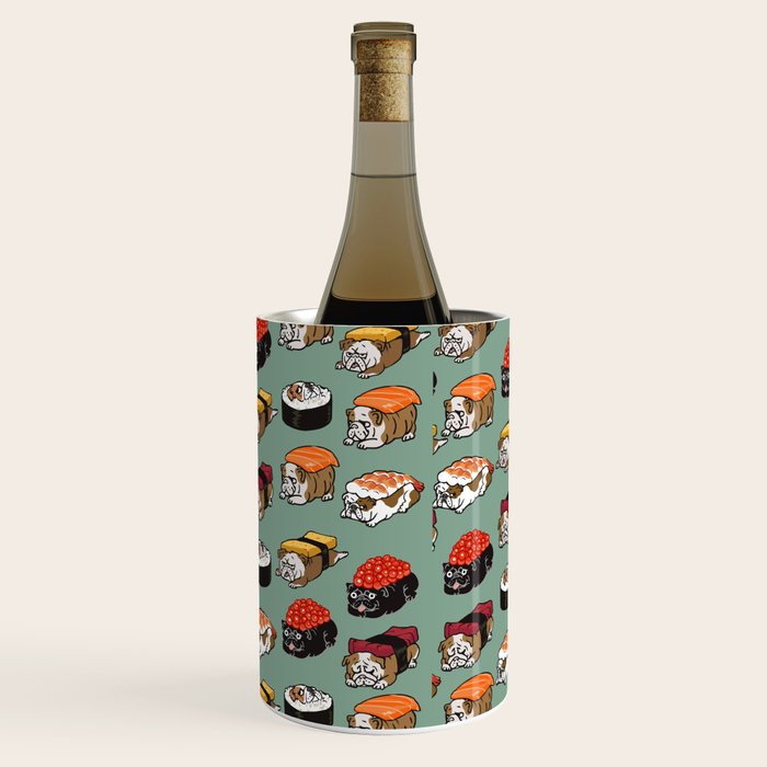 Sushi English Bulldog Wine Chiller Gallery Image 3