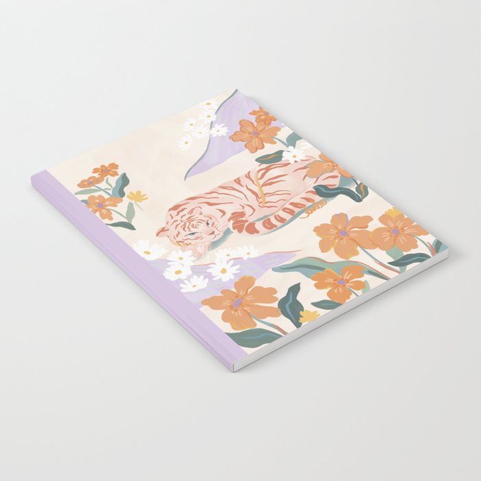 Pink Tiger in Wild Garden  Notebook Gallery Image 2