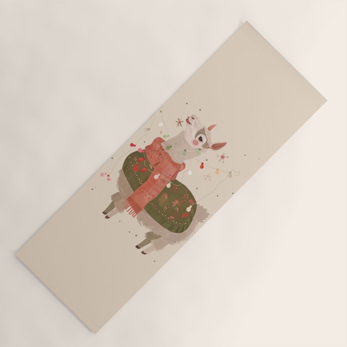 Holiday Llama Joy ll Yoga Mat Gallery Image 1