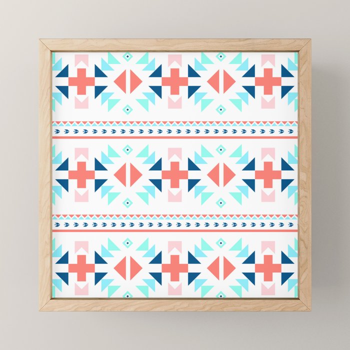 geometry navajo pattern Mini Art Print Gallery Image 1