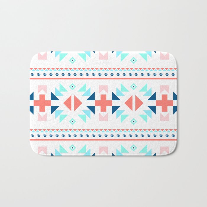geometry navajo pattern Bath Mat Gallery Image 1