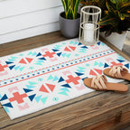 geometry navajo pattern Outdoor Rug Gallery Image 2