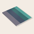 Mid Century Modern Minimalist Color Block Pattern Yellow Grey Green Notebook Gallery Image 2