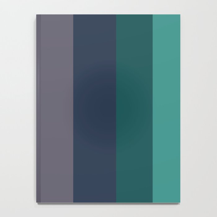 Mid Century Modern Minimalist Color Block Pattern Yellow Grey Green Notebook Gallery Image 4