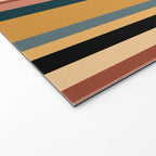 Classic Stripes X - Vintage Neutral Welcome Mat Gallery Image 2