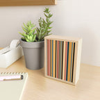 Classic Stripes X - Vintage Neutral Mini Art Print Gallery Image 2