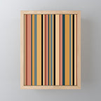 Classic Stripes X - Vintage Neutral Mini Art Print Gallery Image 1