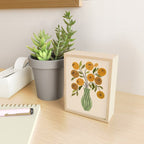 Gold and Green Bouquet Mini Art Print Gallery Image 2