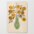 Gold and Green Bouquet Cutting Board Gallery Image 1