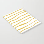 Organic Paper Stripes in Light Mustard and White Notebook Gallery Image 2