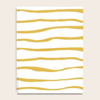 Organic Paper Stripes in Light Mustard and White Notebook Gallery Image 4