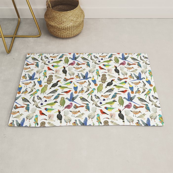 Endangered Birds Around the World Rug Gallery Image 1