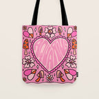 Aquarius Heart Tote Bag Gallery Image 1
