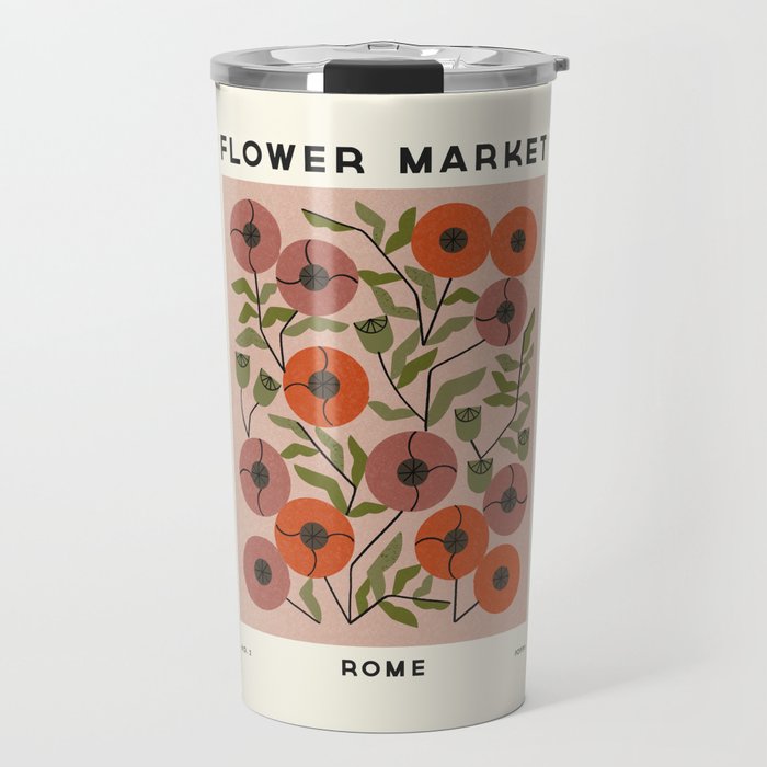 Flower Market No. 2 Travel Mug Gallery Image 1