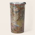 Antique 18th Century Chinoiserie Dance French Tapestry by Francois Boucher Travel Mug Gallery Image 2