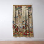 Antique 18th Century Chinoiserie Dance French Tapestry by Francois Boucher Window Curtain Gallery Image 3