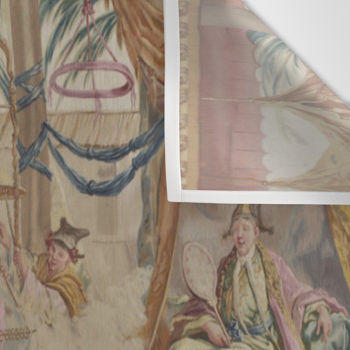 Antique 18th Century Chinoiserie Dance French Tapestry by Francois Boucher Wall Tapestry Gallery Image 3