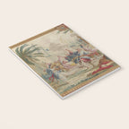 Antique 18th Century Chinoiserie Dance French Tapestry by Francois Boucher Notebook Gallery Image 3