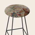 Antique 18th Century Chinoiserie Dance French Tapestry by Francois Boucher Stool Gallery Image 2