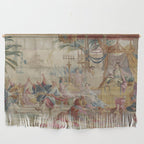 Antique 18th Century Chinoiserie Dance French Tapestry by Francois Boucher Wall Hanging Gallery Image 1