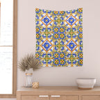 Summer,colourful detailed, Sicilian style art Wall Tapestry Gallery Image 2