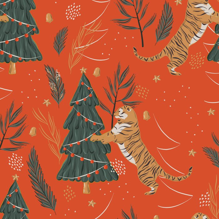 Tigers Christmas Coffee Mug Gallery Image 2