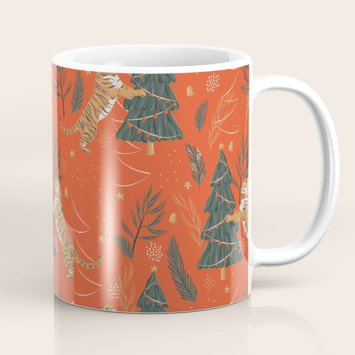 Tigers Christmas Coffee Mug Gallery Image 1