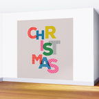 Christmas colorful typography Wall Mural Gallery Image 2