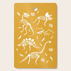 Dinosaur Fossils on Mustard Yellow Cutting Board Gallery Image 1