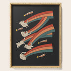 Cat Landscape 164: The Shooting Stars Serving Tray Gallery Image 1