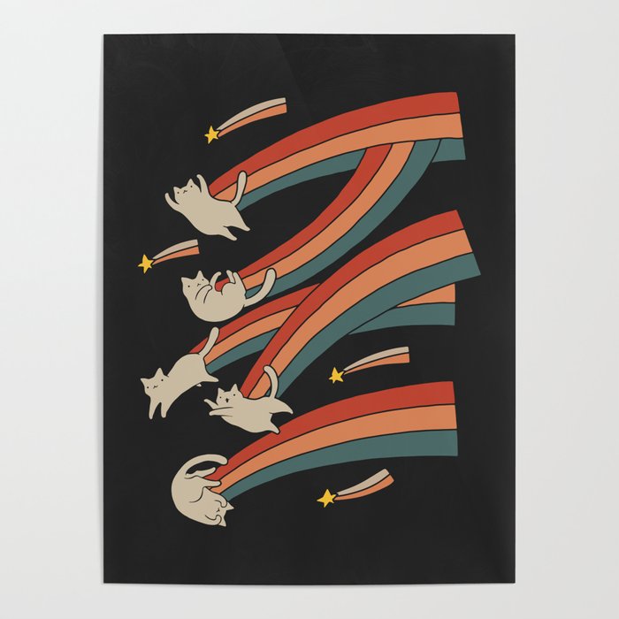 Cat Landscape 164: The Shooting Stars Poster Gallery Image 4