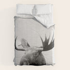 Moose - Black & White Comforter Gallery Image 6