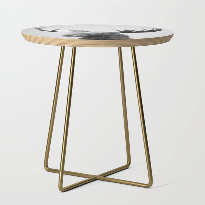 Moose - Black & White Side Table Gallery Image 1