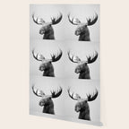 Moose - Black & White Wallpaper Gallery Image 2