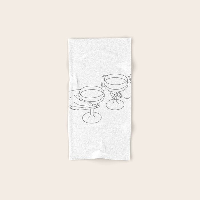 Cheers Drinking Buddies Bath Towel Gallery Image 1