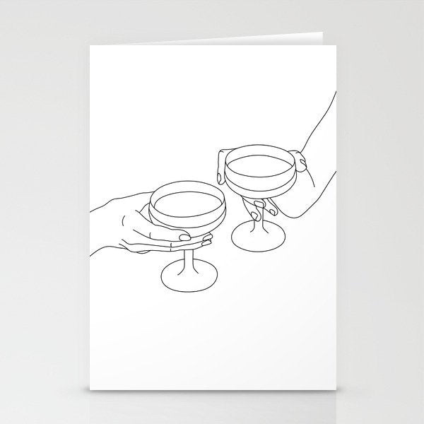 Cheers Drinking Buddies Stationery Card Gallery Image 2