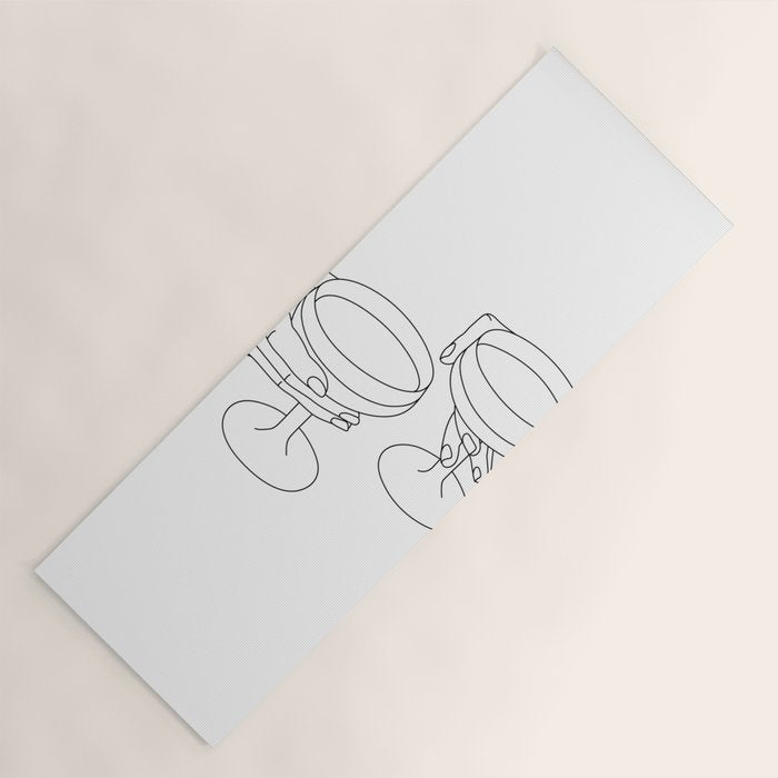Cheers Drinking Buddies Yoga Mat Gallery Image 1