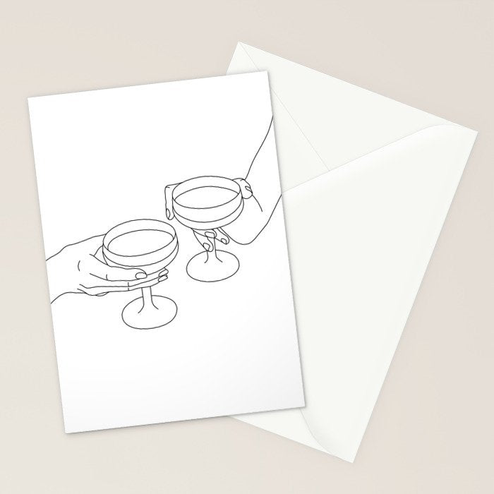 Cheers Drinking Buddies Stationery Card Gallery Image 2