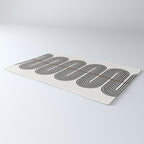 Retro, Mid-Century Line Art Rug Gallery Image 3
