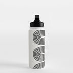 Retro, Mid-Century Line Art Water Bottle Gallery Image 3