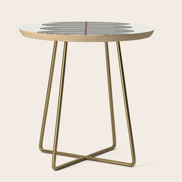 Retro, Mid-Century Line Art Side Table Gallery Image 1