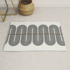 Retro, Mid-Century Line Art Rug Gallery Image 1
