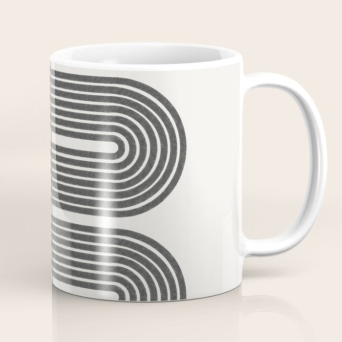 Retro, Mid-Century Line Art Coffee Mug Gallery Image 1