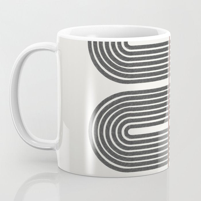 Retro, Mid-Century Line Art Coffee Mug Gallery Image 3